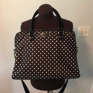 Kate Spade Calista Black Polka Dots Laptop Handbag